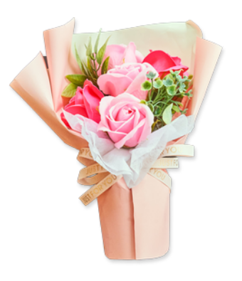 フラワーブーケ ピンク