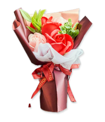 フラワーブーケ レッド